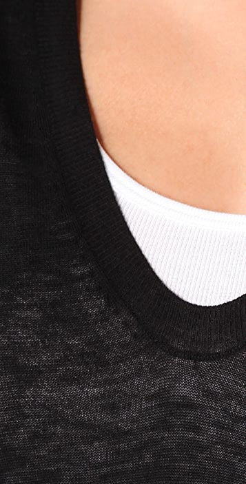 Vince純色混色紗V領毛衣 Shopbop上的毛腈混紗魅力